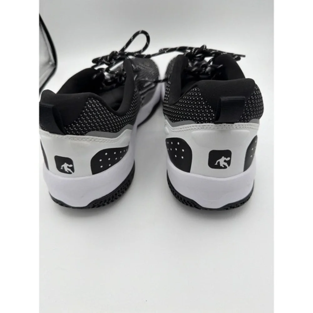 AND1 Men's Basketball Shoes Size 13 Black White Knit Athletic Sneakers.     1594